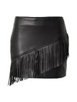 Кожаная юбка EDITED Skirt Aileen, черный - фото