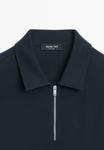 Поло Massimo Dutti ZIP-UP , Dark Blue - фото 8