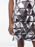 Платье мини Assembly Rabanne, серебряный - фото 6