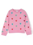 Джемпер с вышивкой Stella Mccartney Kids, розовый - фото