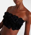 Топ бикини Tess с рюшами и бандо Karla Colletto, черный - фото 4
