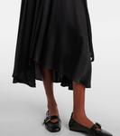 Асимметричное миди-платье Ganni, Black - фото 5