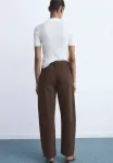 Свободные джинсы Mango, Brown - фото 4