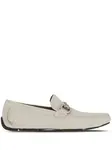 Мокасины с декором Gancini Ferragamo, нейтральный - фото