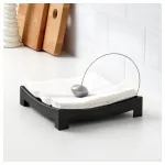 Салфетница, черная, 22x22 см, KNYCK IKEA - фото 2