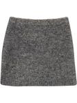 Юбка мини из ткани букле TWINSET, серый - фото