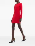 Платье мини из джерси Roberto Cavalli, красный - фото 4