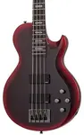 Электрогитара бас Schecter Nadja Peulen NP-4. Красный Сайрен - фото
