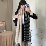 Вязаный шарф унисекс ALIEN BANG, коричневый, в коробке - фото 4