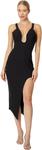 Платье BCBGMAXAZRIA Halter Dress with High Slit, Black - фото