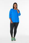 Топ Active by Zizzi TRAINING MIT 3/4-ÄRMELN, Princess Blue/Royal Blue - фото 2
