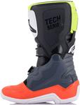Детские мотокроссовые ботинки Alpinestars tech 7s, Grey/Yellow/Red - фото 6