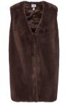 Утепленный жилет Ulla Popken, темно коричневый - фото