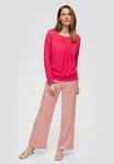 Топ с длинными рукавами s.Oliver BLACK LABEL, розовый - фото 2