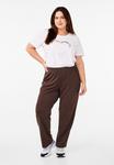 Брюки Zizzi Trousers, Chocolate Brown/Brown - фото