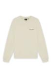 Толстовка Lyle & Scott SCRIPT CREW NECK, X Foam/Beige - фото 5