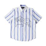 Рубашка Parra Sleep Now Short-Sleeve Shirt 'Blue', синий - фото