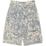 Джинсовые шорты с потертостями и монограммой Acne Studios, синий - фото