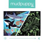 Пазл Mudpuppy, светящийся в темноте Ocean Predators, 100 шт. - фото