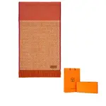Кашемировый  вязаный шарф Women's Orange HERMES - фото