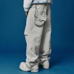 Повседневные брюки унисекс в цвете хизер-грей YADcrew, серый - фото 7