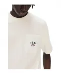 Футболка с карманом в классическом стиле Fred Perry, белый - фото 3