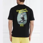 Футболка свободного кроя te_records Boss, черный - фото 2