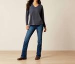 Футболка женская ARIAT, темно-синий - фото 3