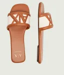 Тапочки Armani Exchange, коричневый - фото 4