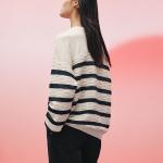 Свитер женский Hermes, белый / синий - фото 2