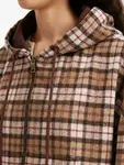 Клетчатое худи B+Ab, коричневый - фото 5