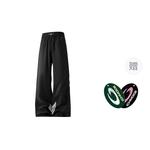 Женские повседневные брюки ICH MODE, черные в полоску - фото