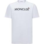 Футболка с принтом логотипа Moncler, белый - фото
