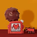 Hirono×KeithHaring модные фигурки 15cm POP MART - фото 4