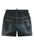 Плавки-шорты с логотипом Dsquared2, черный - фото 2