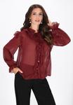 Блуза faina Button-down blouse, Burgundy/Red - фото