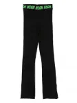 Брюки в рубчик с логотипом MSGM Kids, черный - фото 2