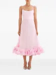 Платье миди Flounce с оборками Post Meridiem, розовый - фото 2