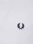 Рубашка-поло с вышитым лавровым венком Fred Perry, белый - фото 3
