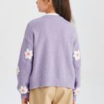 Детский свитер Gap, фиолетовый - фото 3