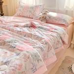 Yalu Одеяло летнее хлопковое 100х150 см, дышащее, для стирки - фото 8