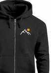 Худи Neverless MIT KAPUZE LOGO PRINT BERGE WANDERN ZIP, Schwarz/Anthracite - фото 3