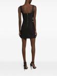 Dolce & Gabbana платье с бюстье и логотипом, черный - фото 4