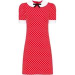 MIU MIU Красное женское платье с короткими рукавами - фото