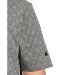 Рубашка Adidas Golf Go-To Printed Stripe Golf Polo Shirt, Grey Three Melange/Black - фото 4