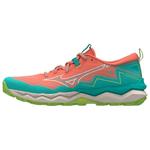 Кроссовки для трейлраннинга wave daichi 9 w freshsalmon white sharpgreen - 5 Mizuno - фото 2