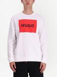Толстовка с логотипом HUGO, белый - фото 3