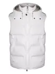 Стеганый жилет с капюшоном Kired, белый - фото
