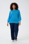 Свитер KAFFE CURVE Ankia, голубой - фото 3