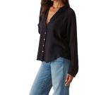 Рубашка Toni Double Gauze на пуговицах черного цвета Michael Stars - фото 2